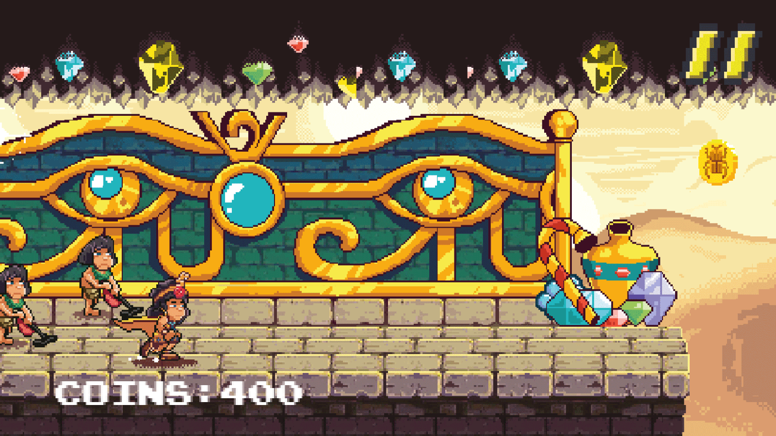 Inseguimento di Amneris nel livello del palazzo reale