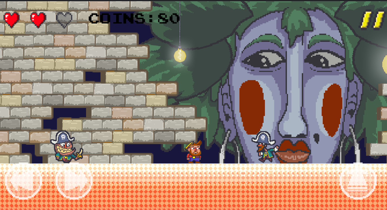 Level between earth and stars with epic Carnival creatures