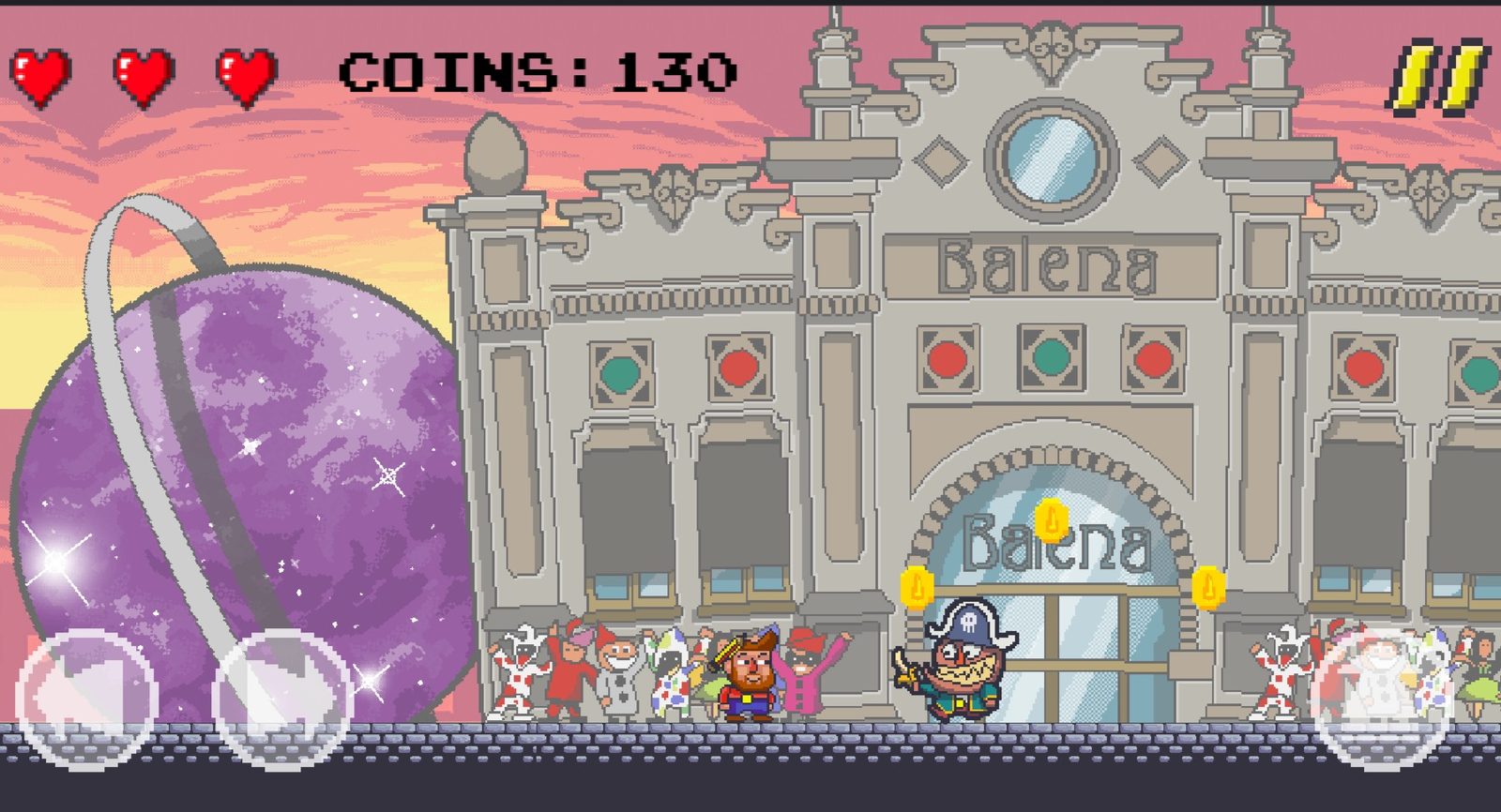 End-of-level boss inspired by the great Carnival masters