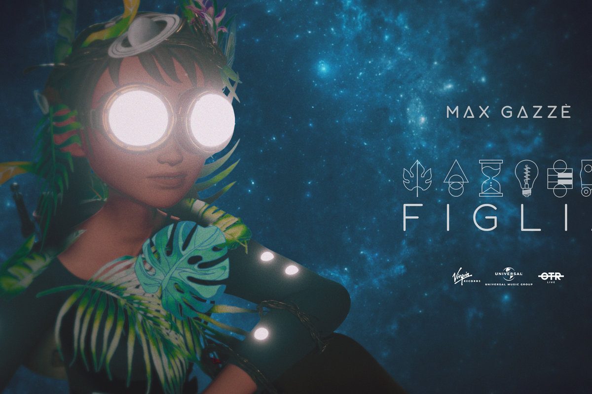 Frame finale del videoclip con trasformazione cosmica