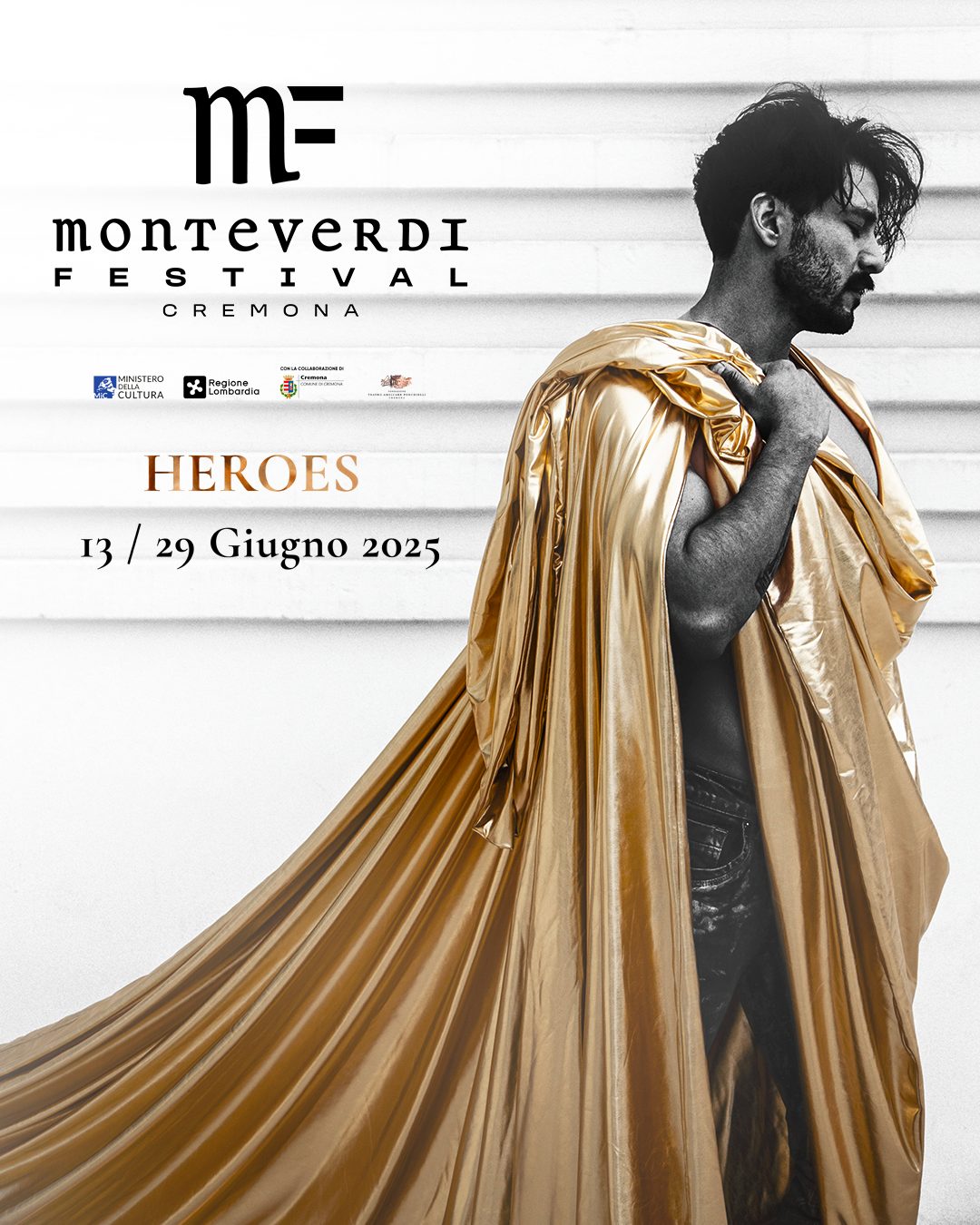 Poster ufficiale del Monteverdi Festival 2025 Heroes
