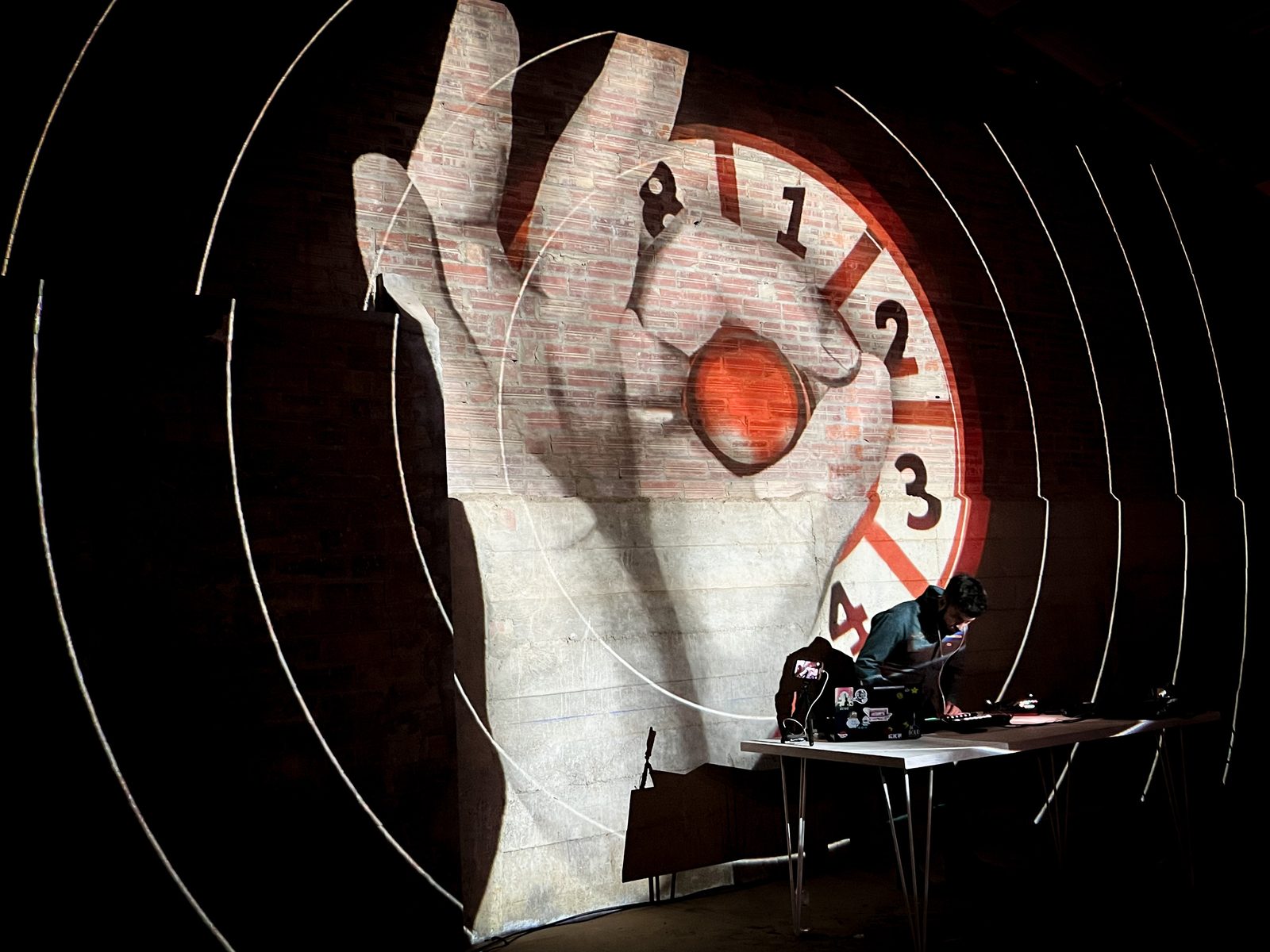 Composizione visiva sullo strato di ozono e atmosfera