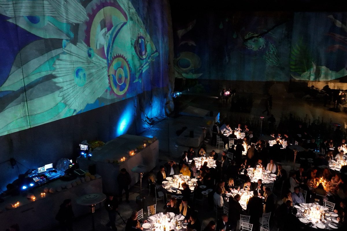 The Sea Orchestra - vista d'insieme dello spettacolo nella cava