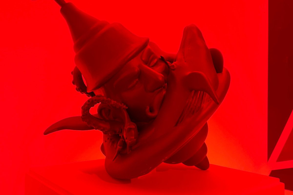 Spettro Nascosto - dettaglio cromatico dell'installazione site-specific