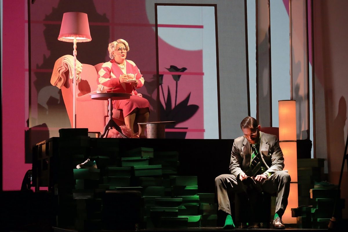 Composizione visiva delle sette vite intrecciate nell'opera