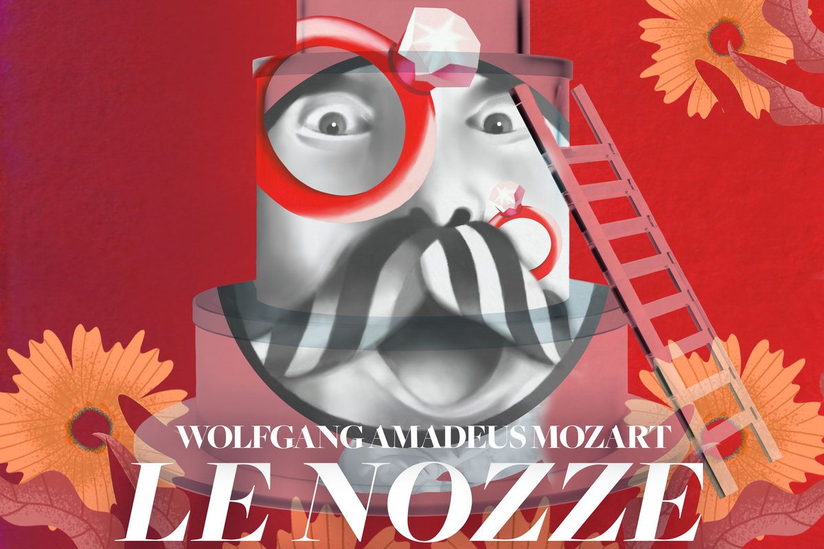 Teatro del Giglio - dettaglio dell'illustrazione fatta a mano