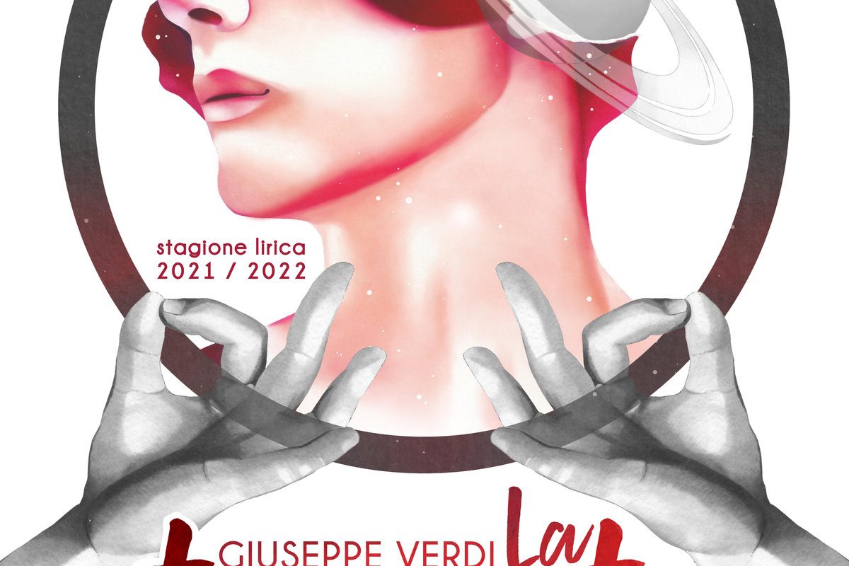 Teatro del Giglio - bozzetto originale per il manifesto