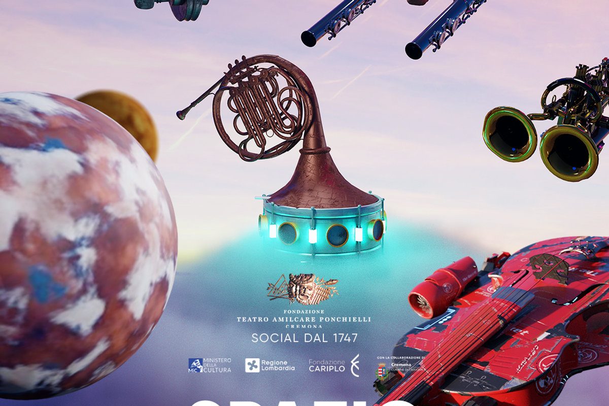 Grafica promozionale per la stagione di danza e musica