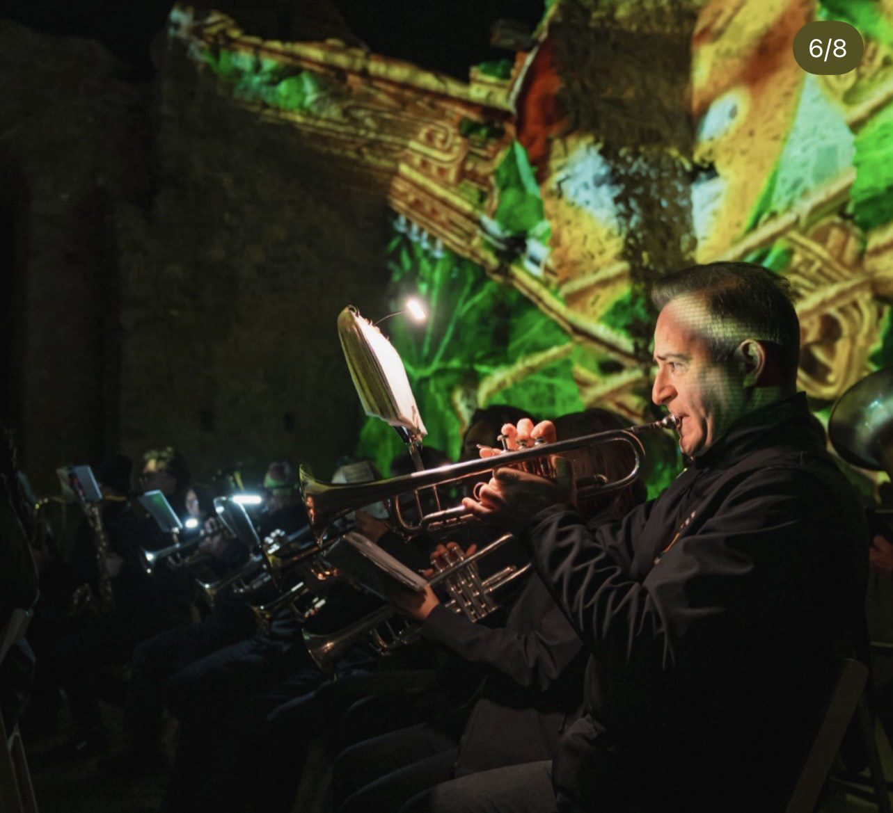 Composizione musicale e visiva dei sette movimenti