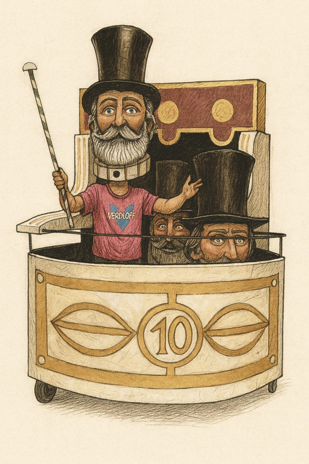 Studio a china per i gruppi di performer in strada