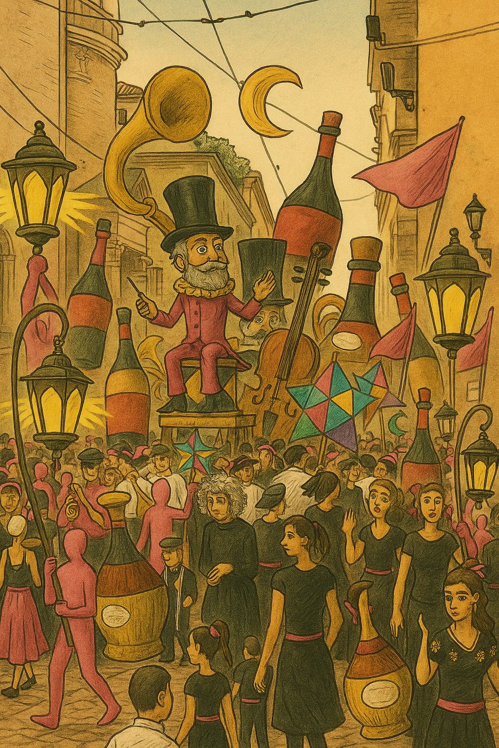 Studio a china per la scena finale della Verdi Street Parade