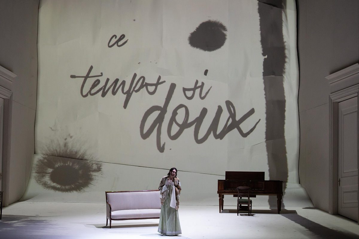 Werther - dettaglio delle soluzioni visive per l'opera