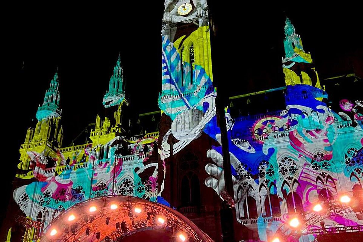 Wien Festwochen - proiezioni in tempo reale durante il concerto