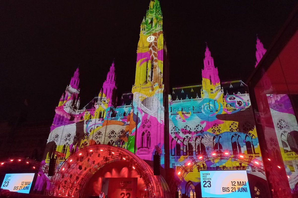 Wien Festwochen - vista panoramica dello spettacolo di apertura